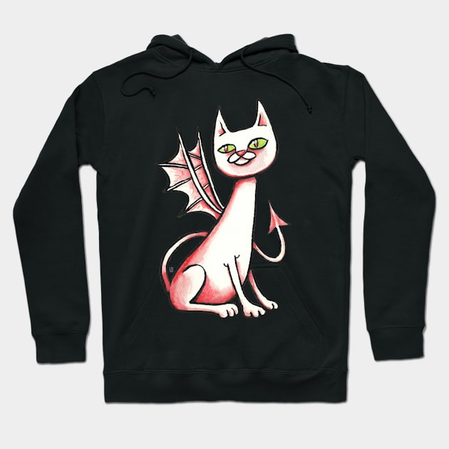 Demon Cat Hoodie by LAB Ideas